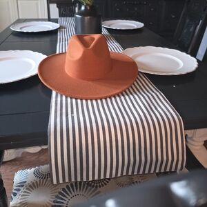 🧡Orange Fashion  Wide Brim Hat